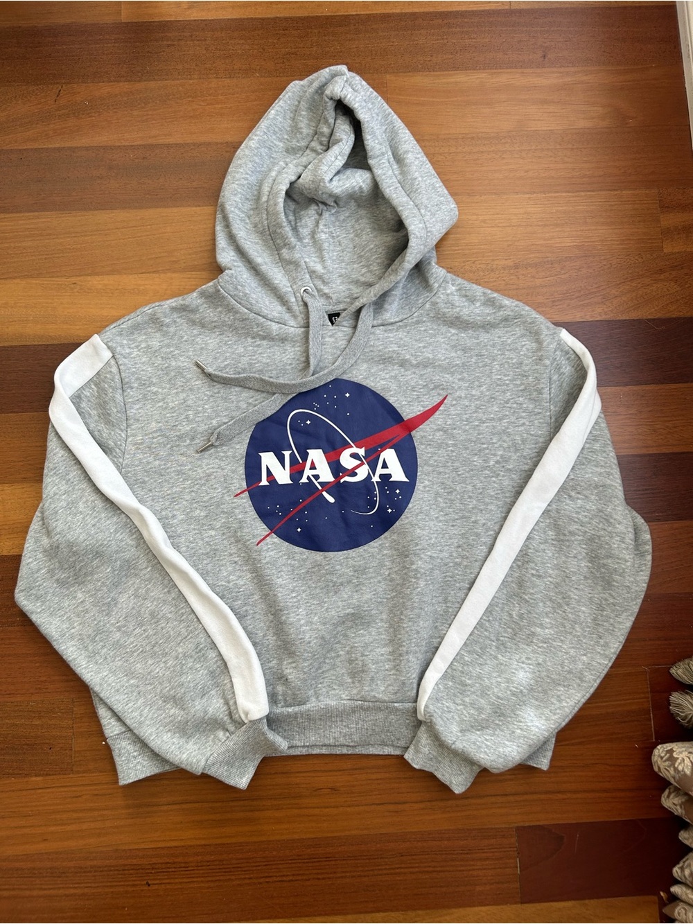 NASA cropped hoodie